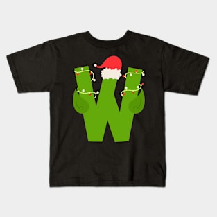 Christmas Letra W Kids T-Shirt
